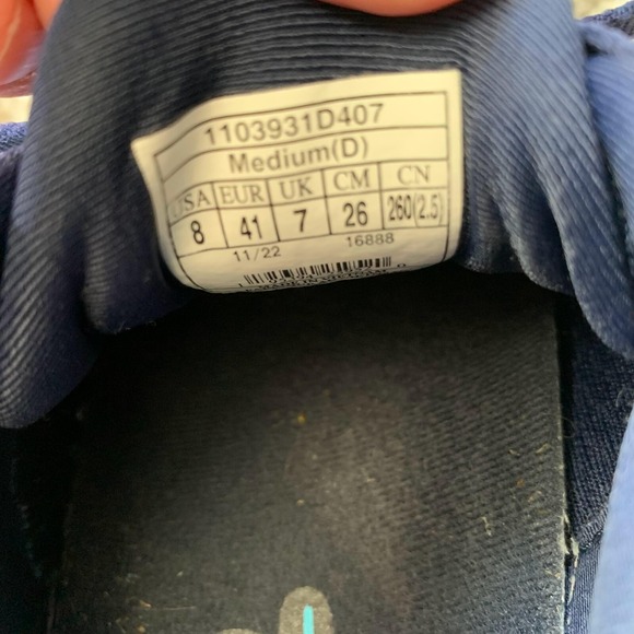 Brooks Ghost 15 Mens Shoes Sz 8 D Running Athletic Navy Blue Green Sneakers - Picture 10 of 10